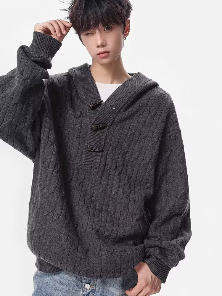 12028 Knitted Cardigan Sweater Jacket