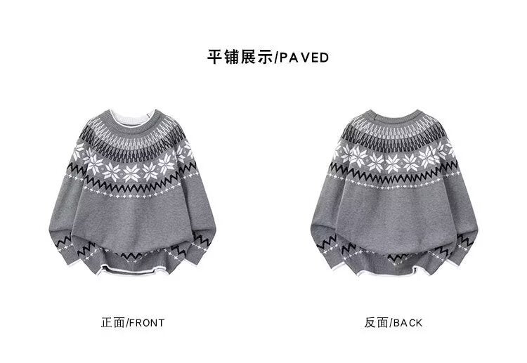 12030 Knitted Sweater – Trendy Base Layer Pullover