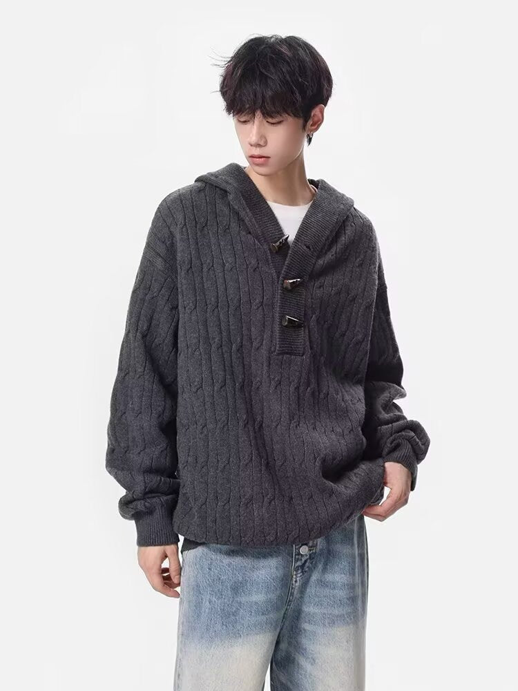 12028 Knitted Cardigan Sweater Jacket