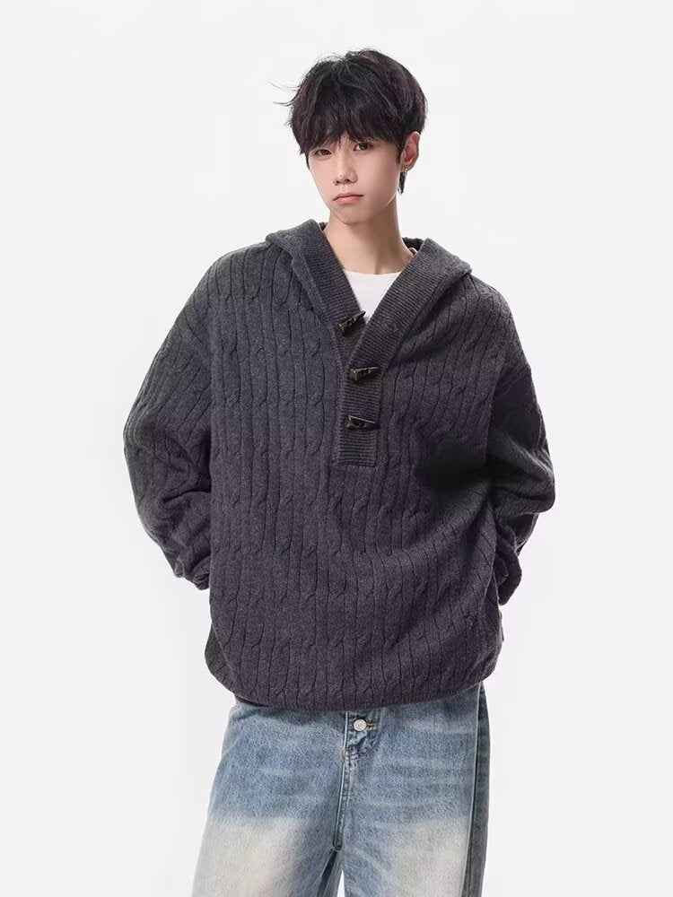 12028 Knitted Cardigan Sweater Jacket