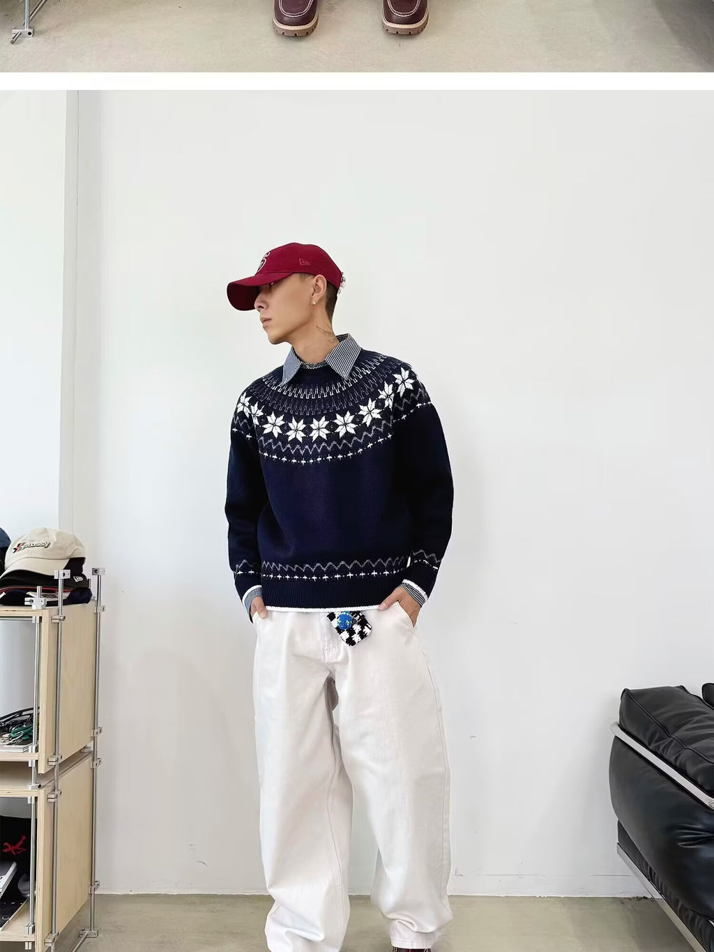 12029 Knit Sweater Trendy Base Layer Top