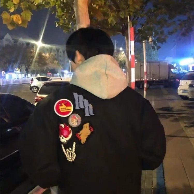 23871 Fleece-Lined Baseball Jacket – Loose-Fit Casual Outerwear