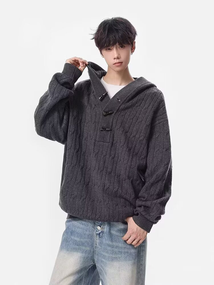 12028 Knitted Cardigan Sweater Jacket