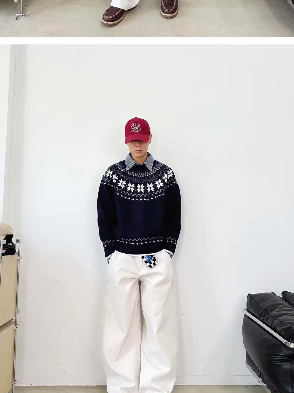 12029 Knit Sweater Trendy Base Layer Top