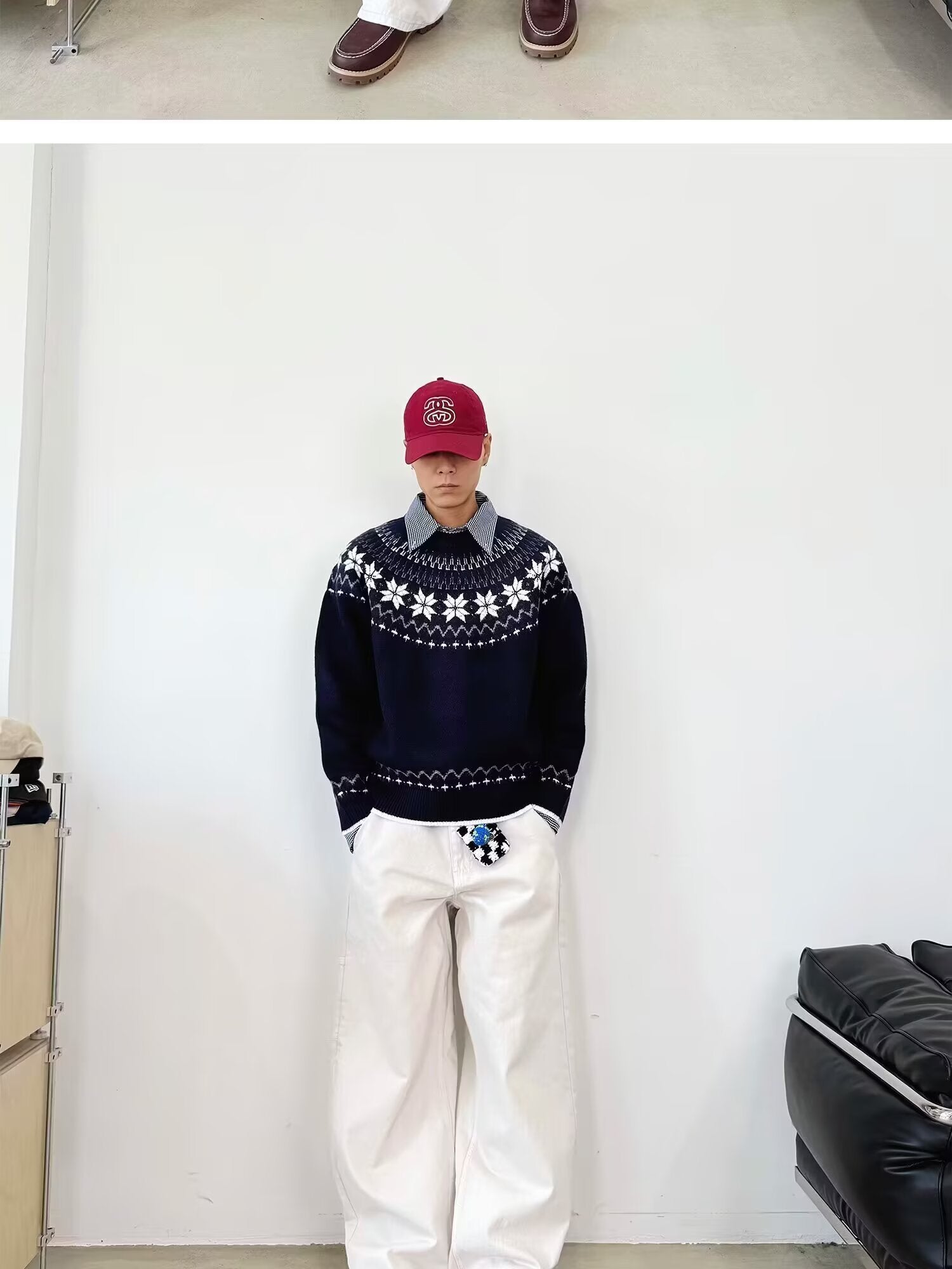 12029 Knit Sweater Trendy Base Layer Top