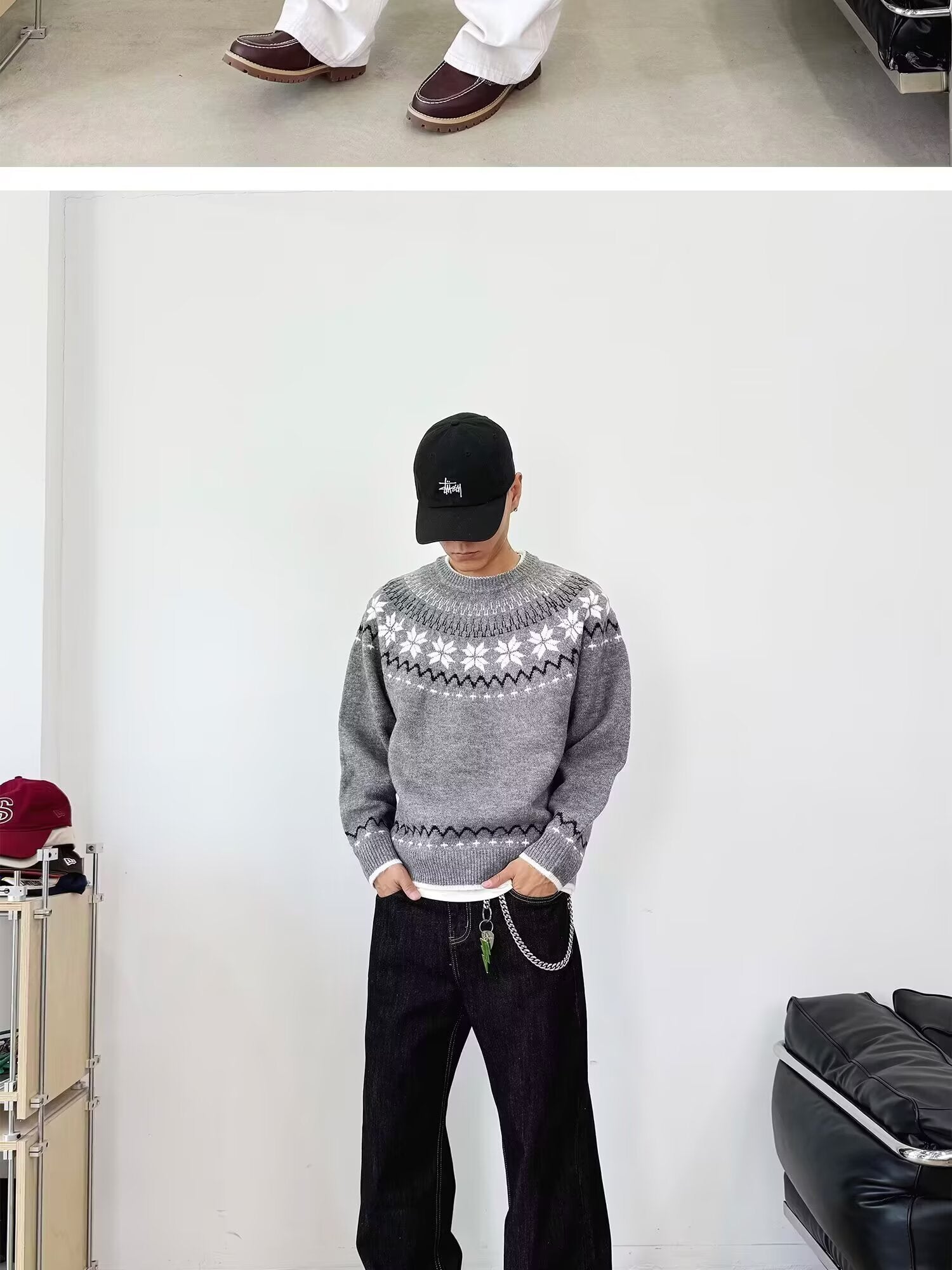 12029 Knit Sweater Trendy Base Layer Top