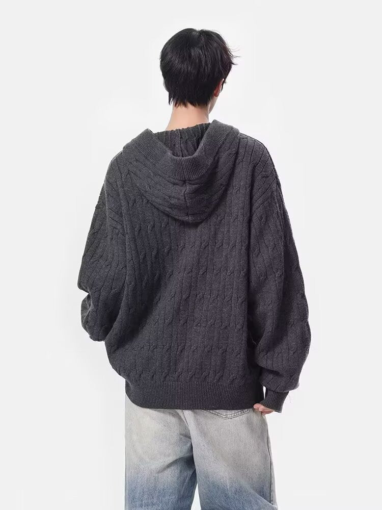 12028 Knitted Cardigan Sweater Jacket