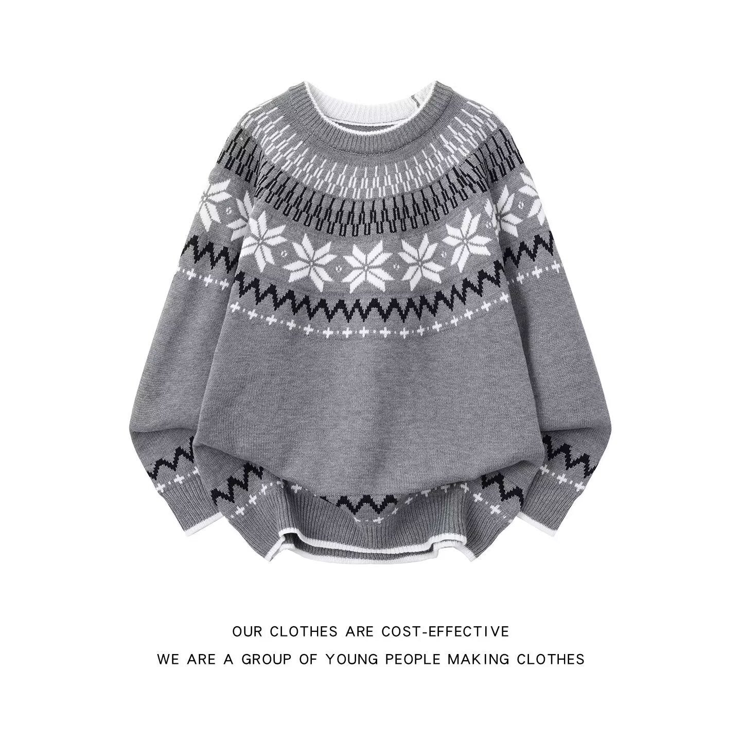 12030 Knitted Sweater – Trendy Base Layer Pullover