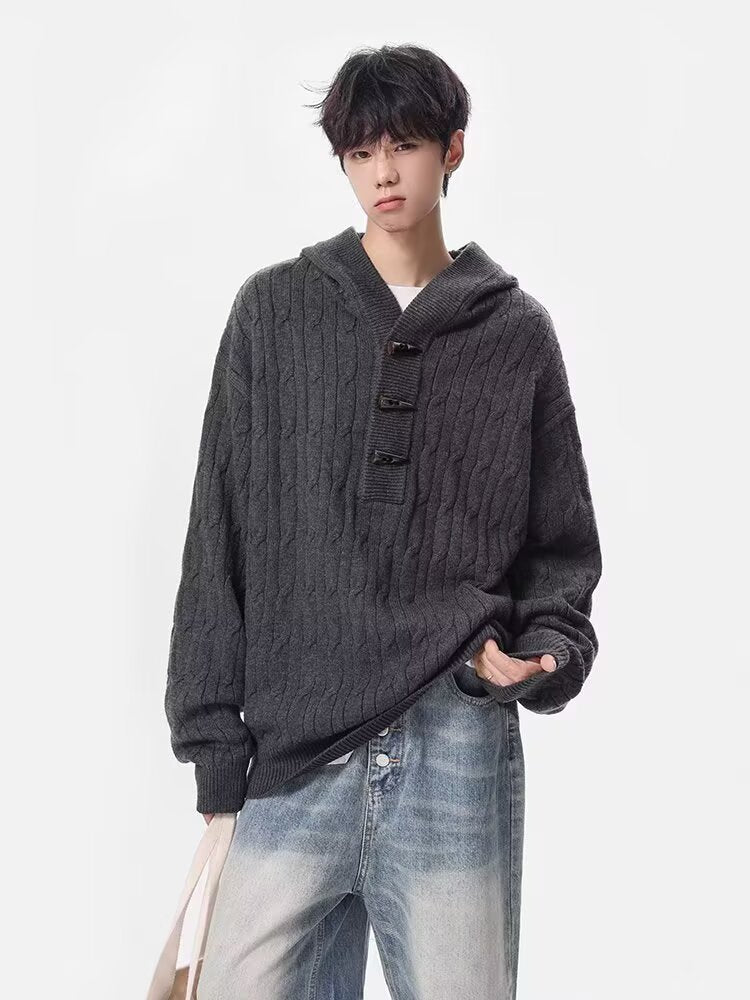 12028 Knitted Cardigan Sweater Jacket