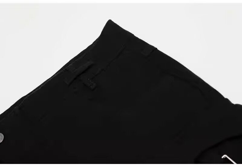 Women’s Black Denim Jeans – Classic Long Pants（Style 54751 ）