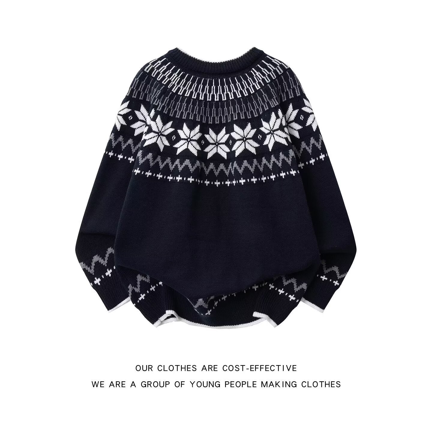 12030 Knitted Sweater – Trendy Base Layer Pullover