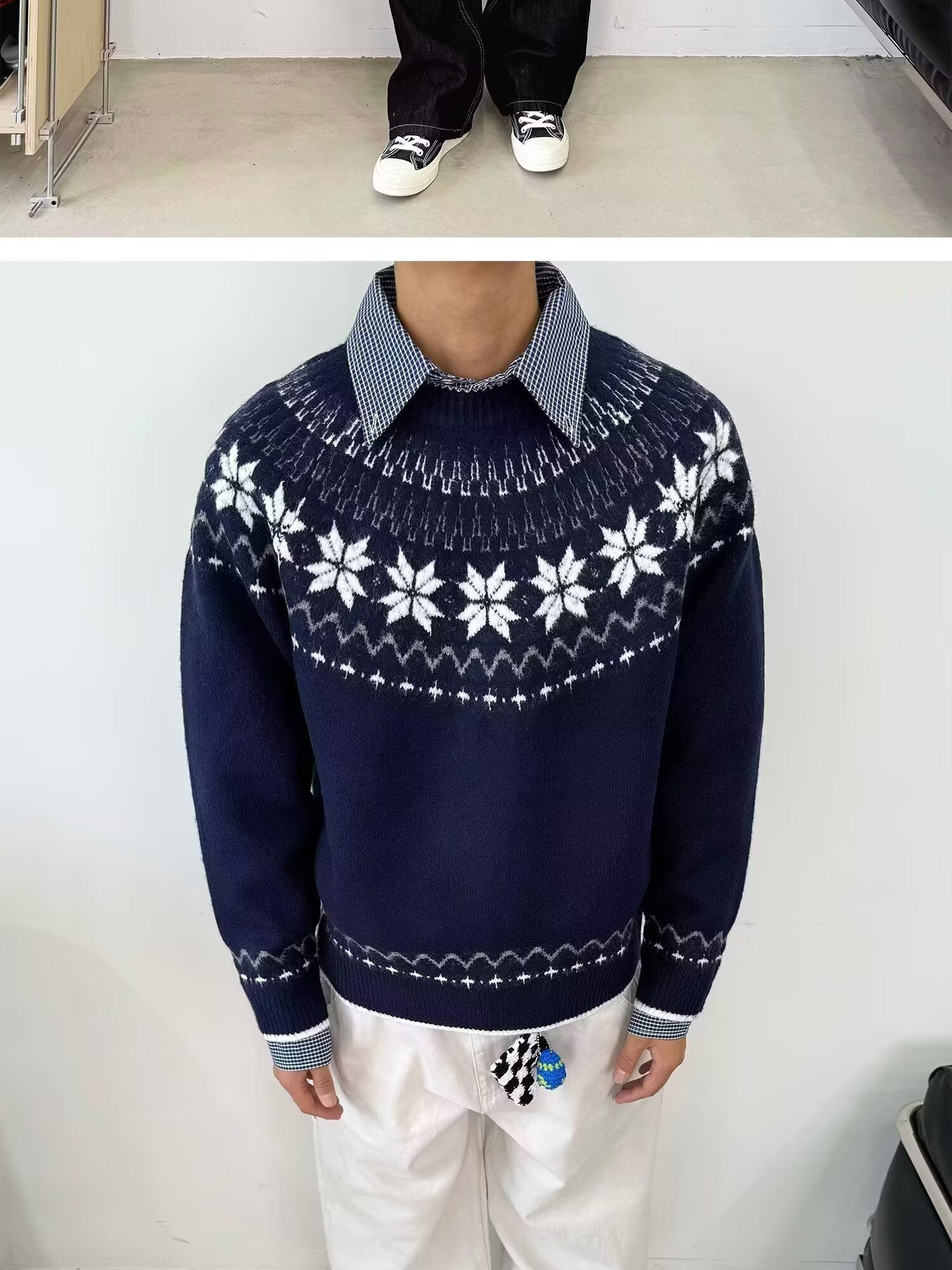 12029 Knit Sweater Trendy Base Layer Top