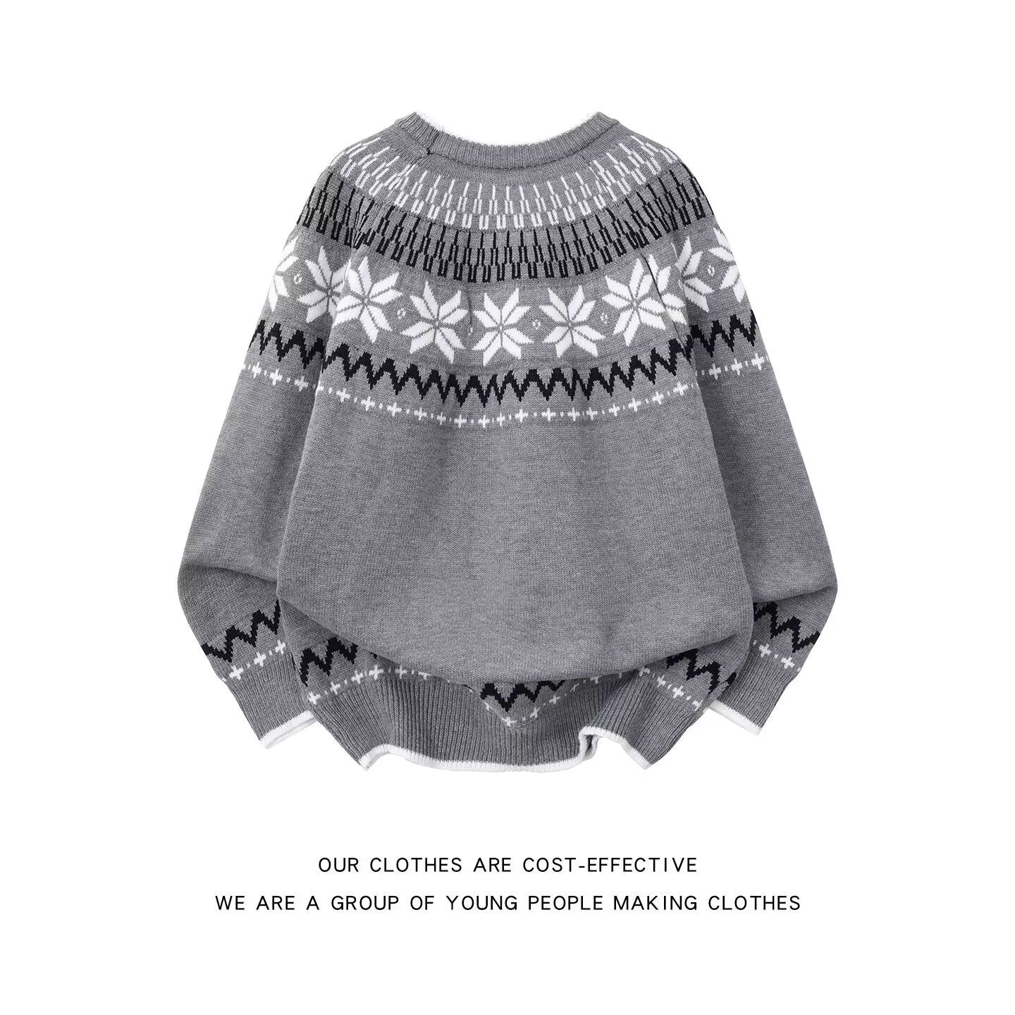 12030 Knitted Sweater – Trendy Base Layer Pullover