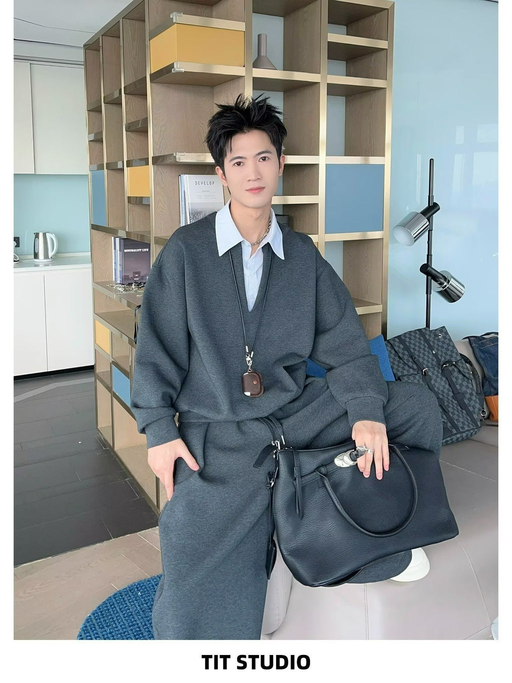 31893 Printed Sweatshirt – Loose-Fit Premium Pullover