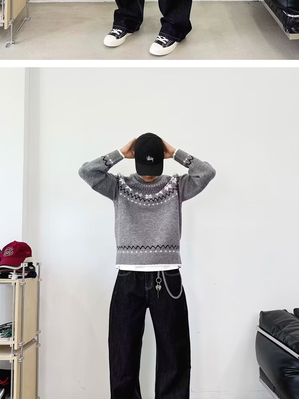 12029 Knit Sweater Trendy Base Layer Top