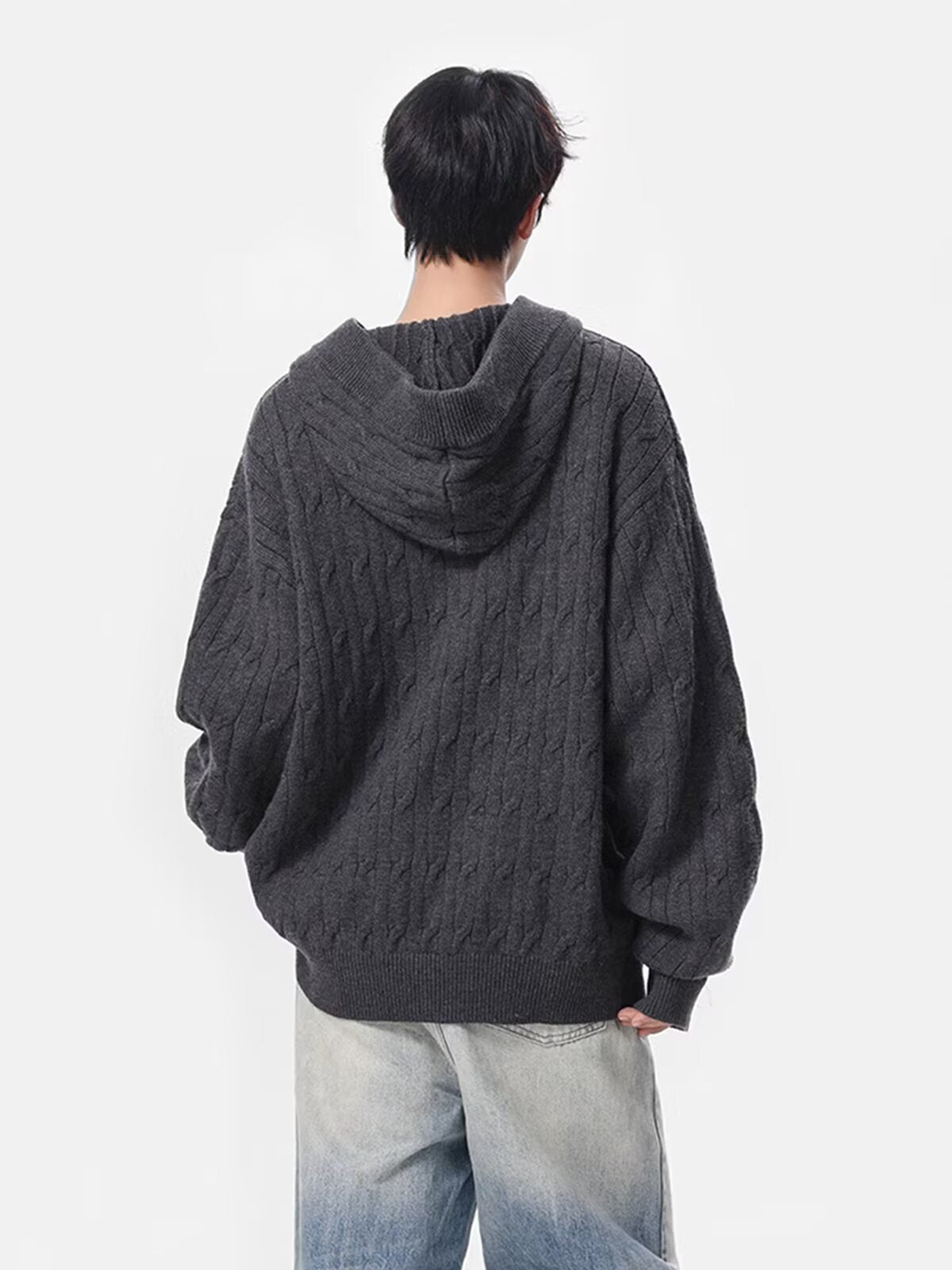 12028 Knitted Cardigan Sweater Jacket