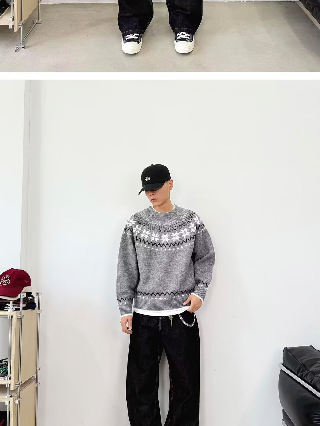 12029 Knit Sweater Trendy Base Layer Top