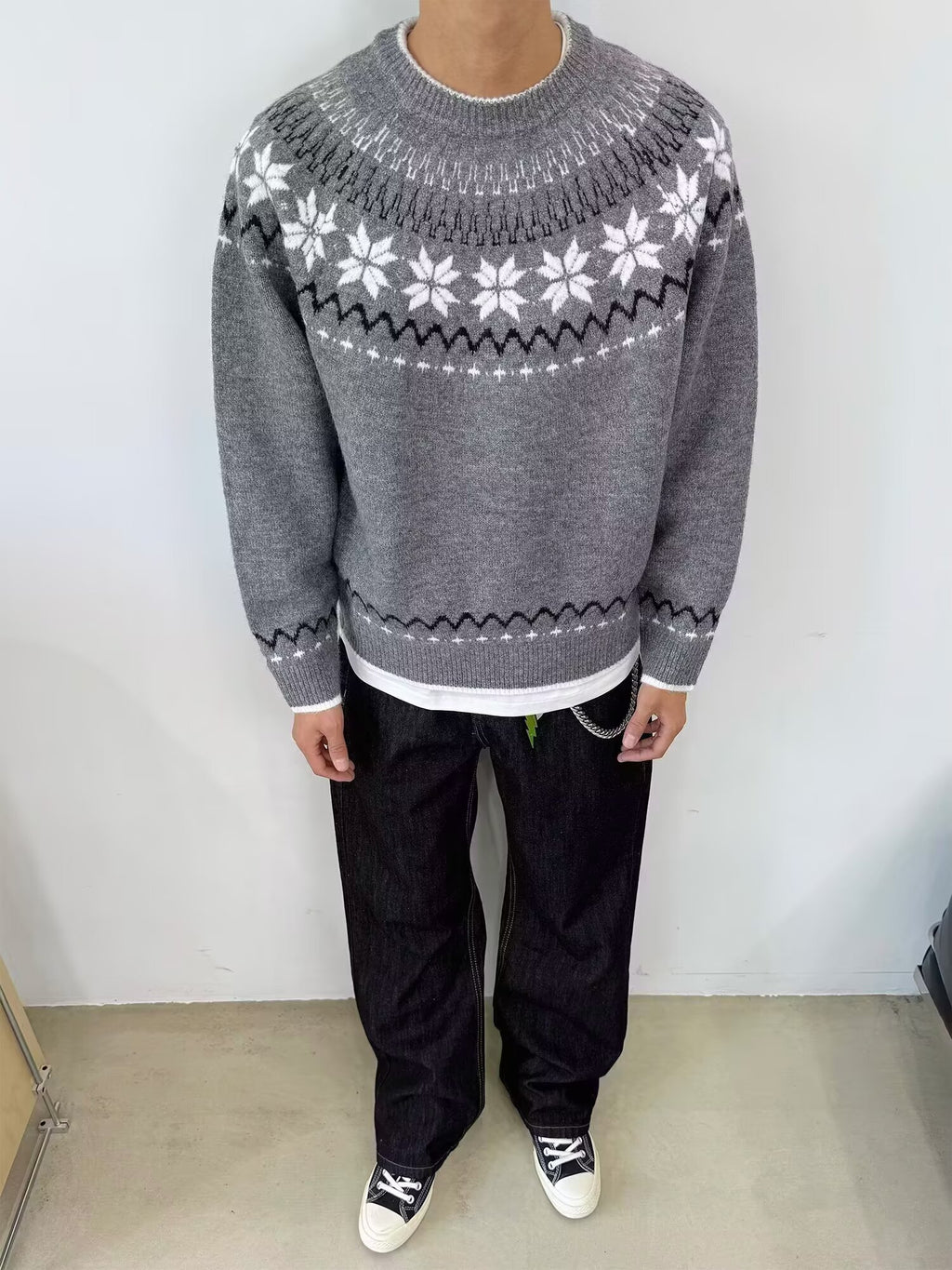 12029 Knit Sweater Trendy Base Layer Top