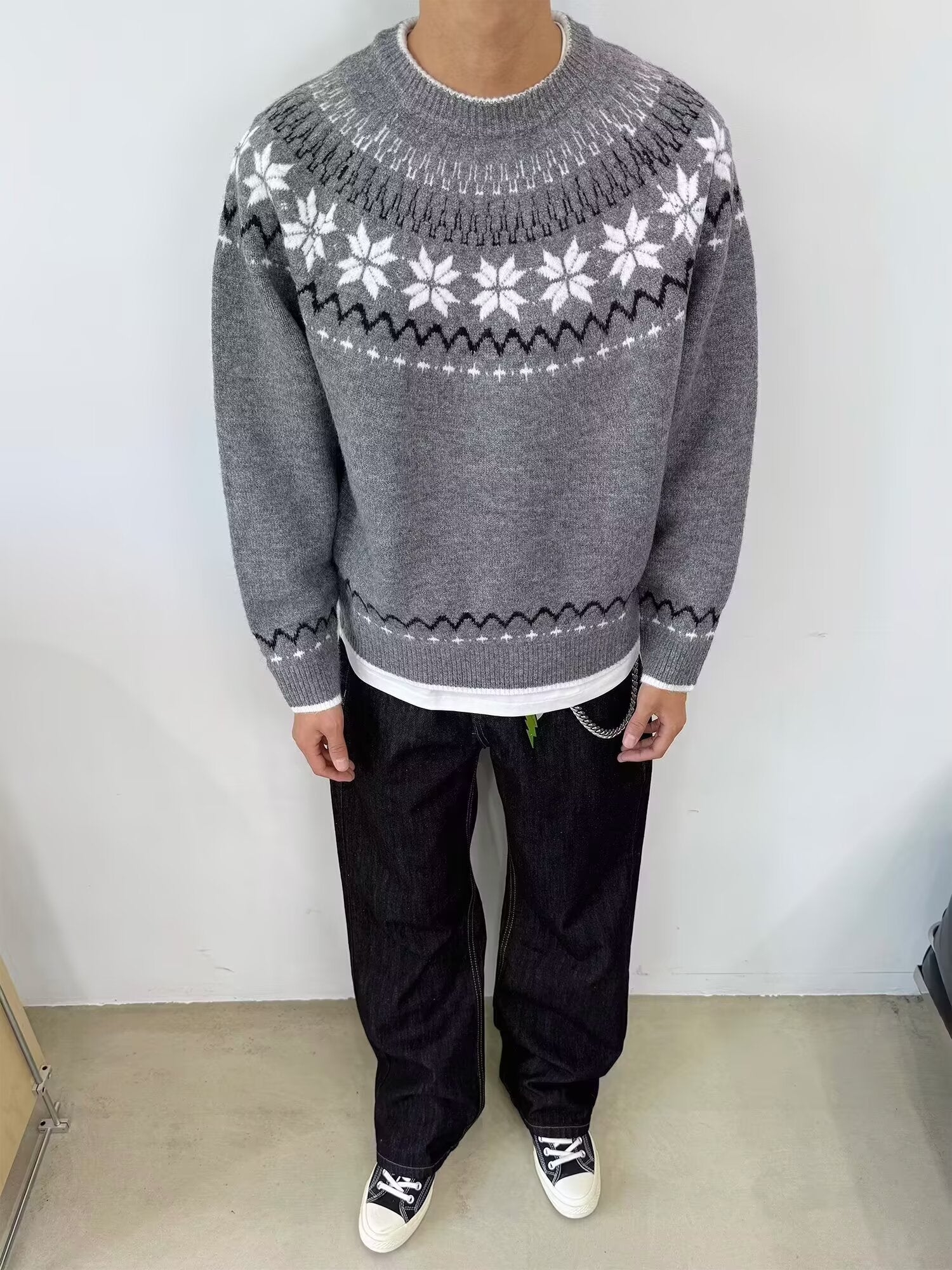 12029 Knit Sweater Trendy Base Layer Top