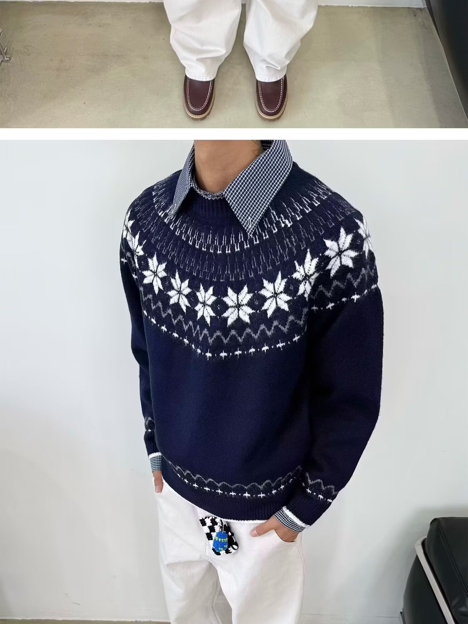 12029 Knit Sweater Trendy Base Layer Top