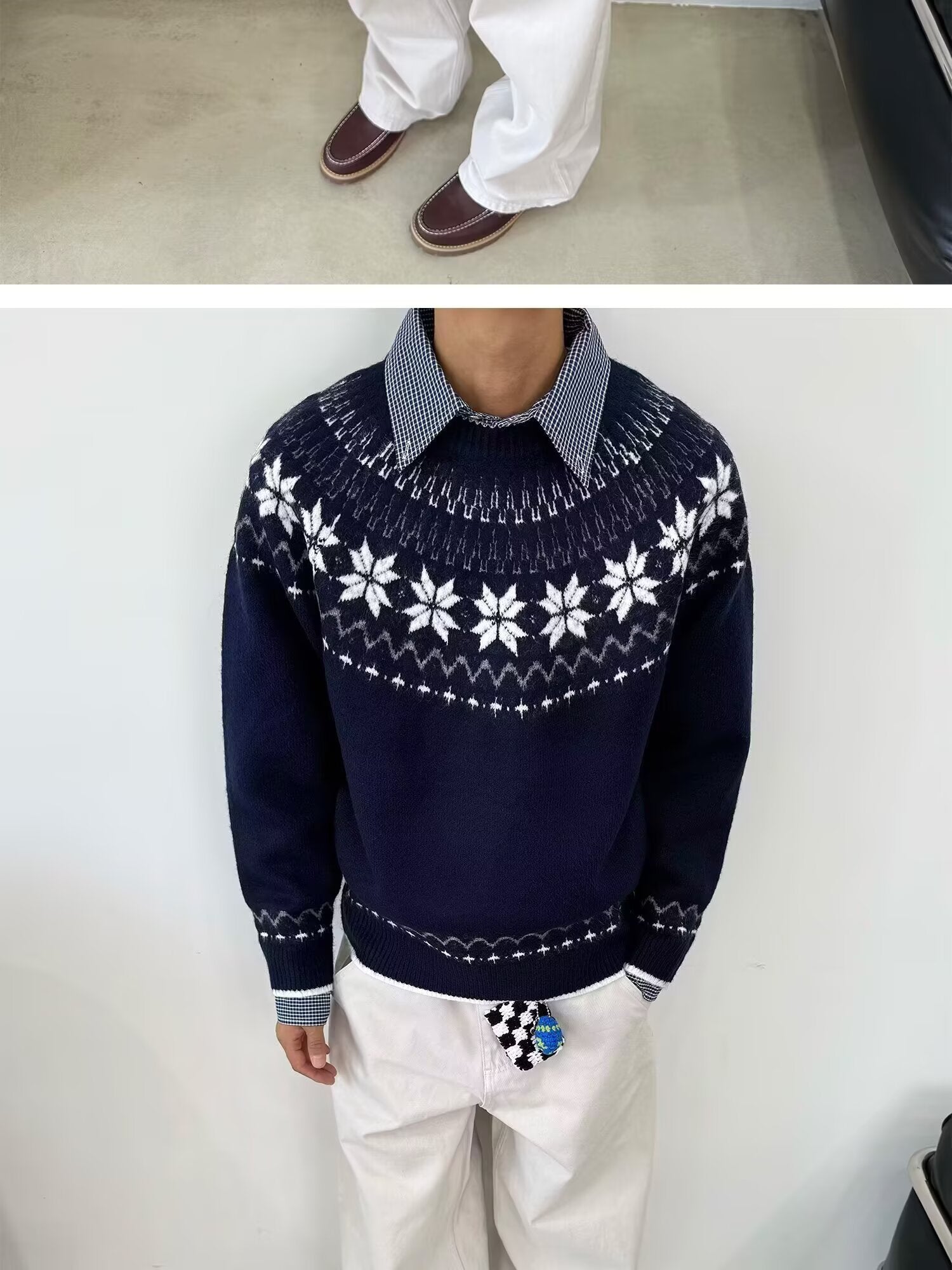 12029 Knit Sweater Trendy Base Layer Top