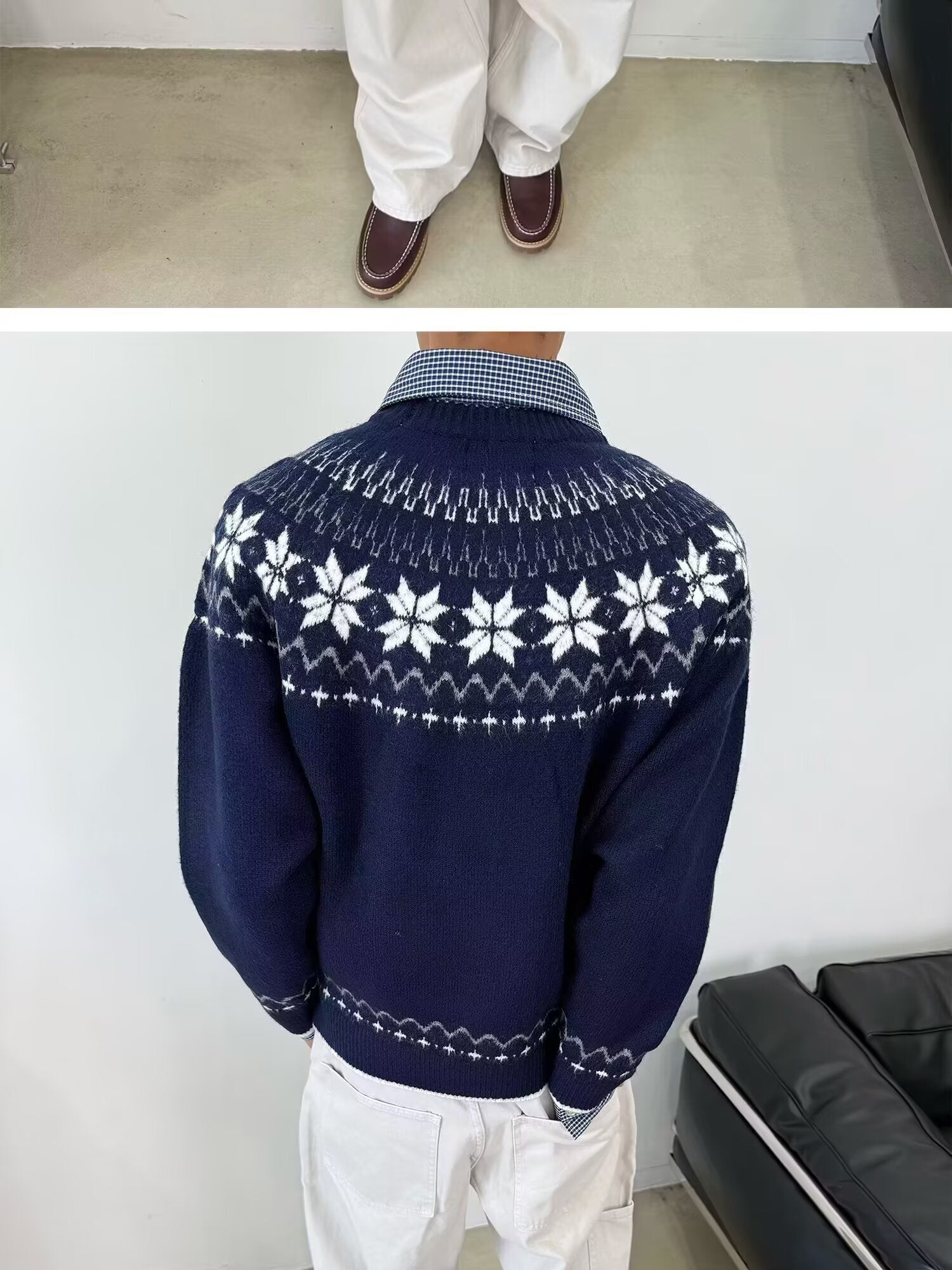 12029 Knit Sweater Trendy Base Layer Top