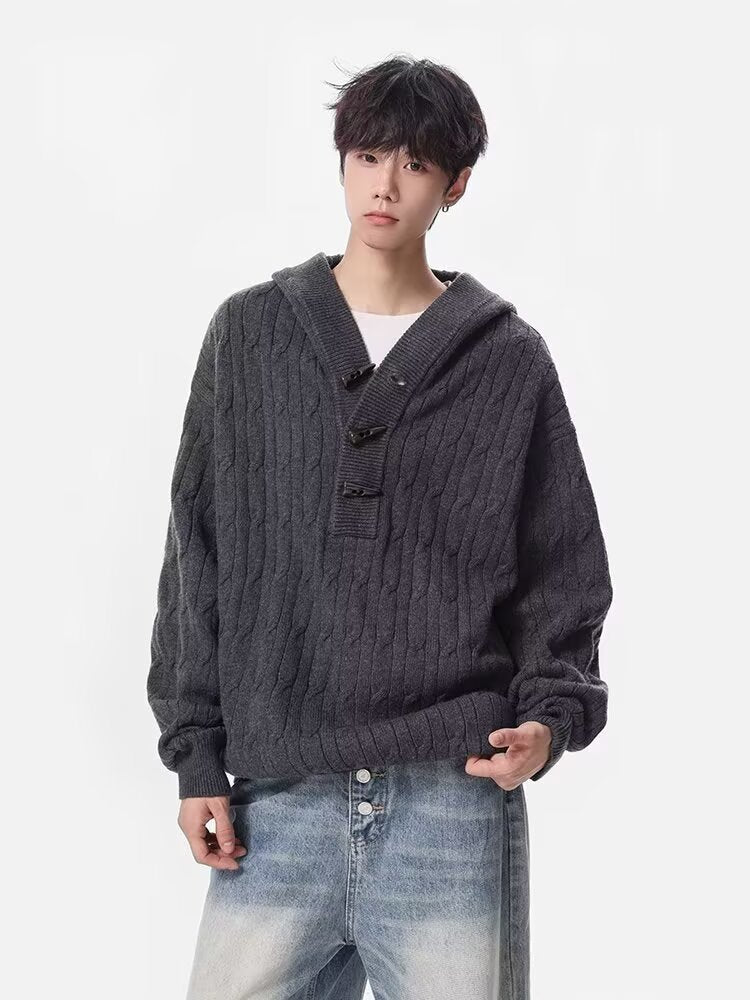 12028 Knitted Cardigan Sweater Jacket