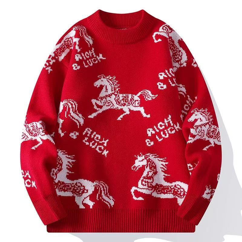 12034 Knitted Sweater – Fashion-Inspired Casual Pullover