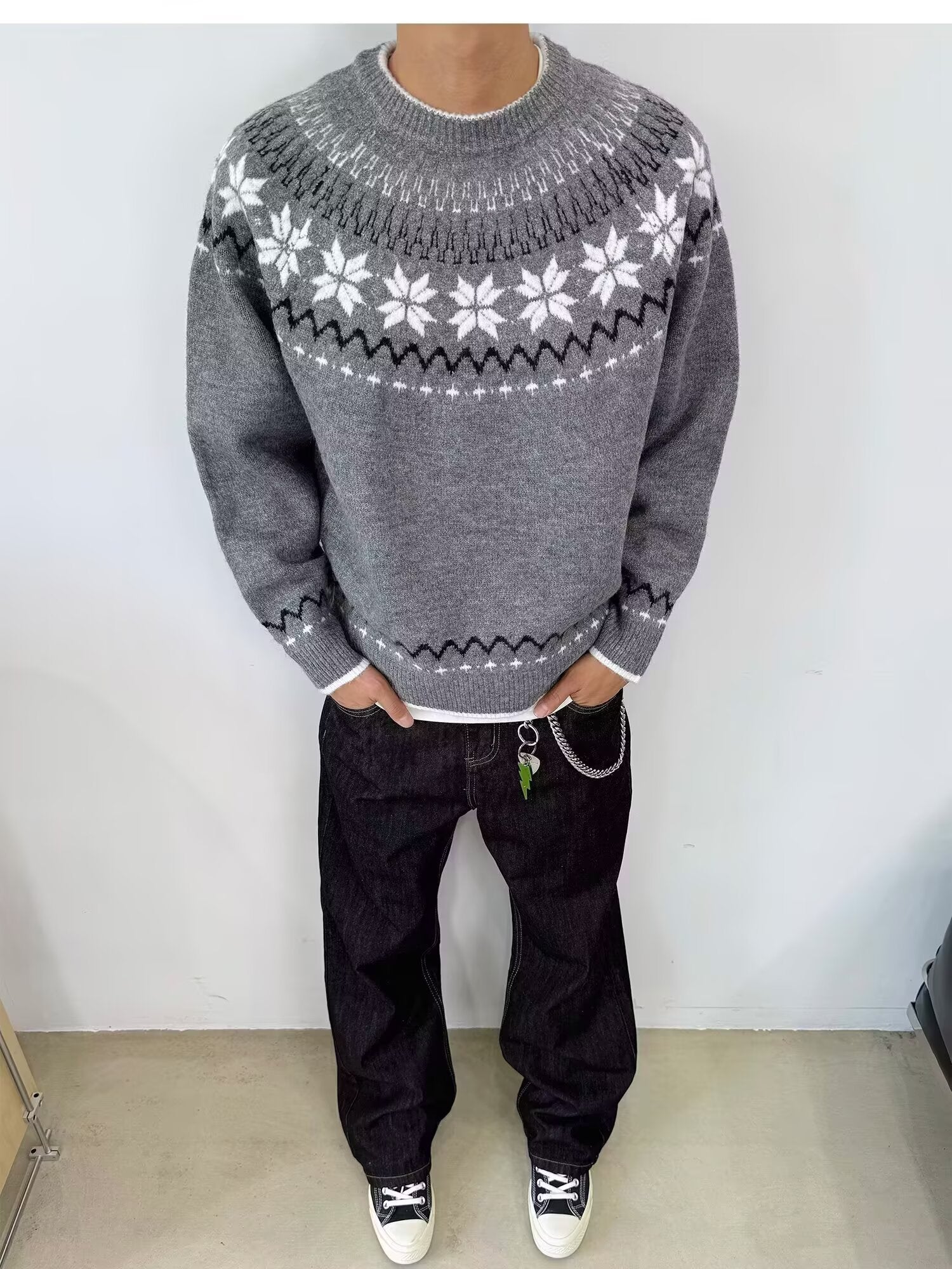 12029 Knit Sweater Trendy Base Layer Top