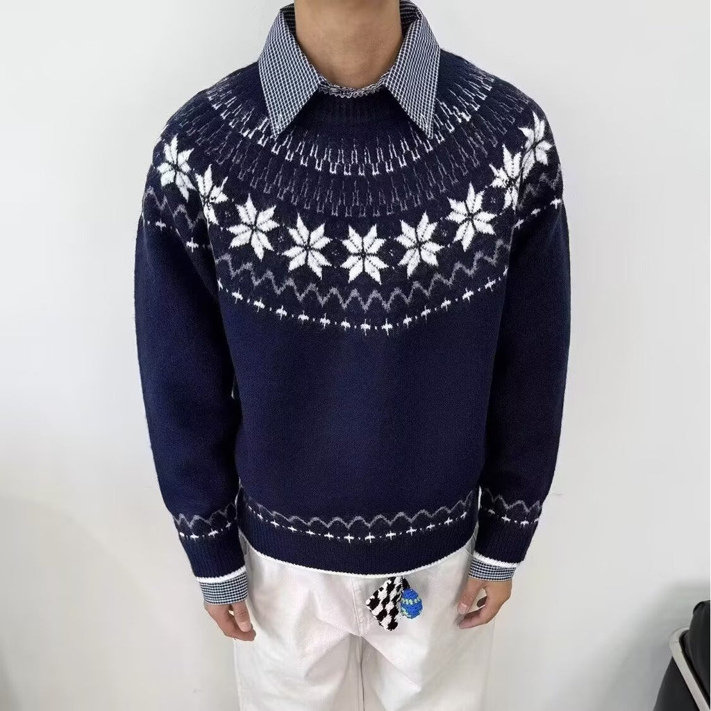 12029 Knit Sweater Trendy Base Layer Top