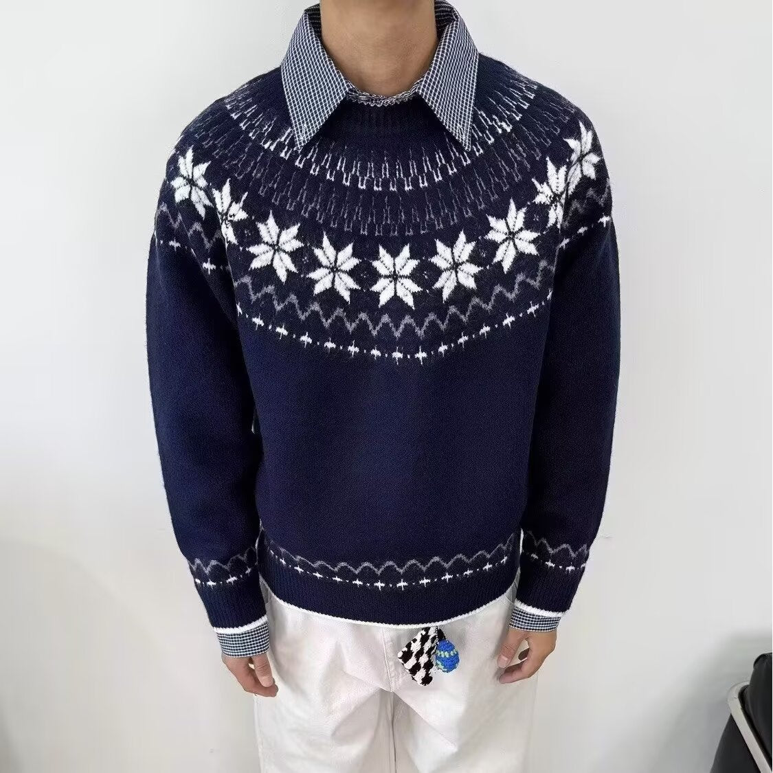 12029 Knit Sweater Trendy Base Layer Top