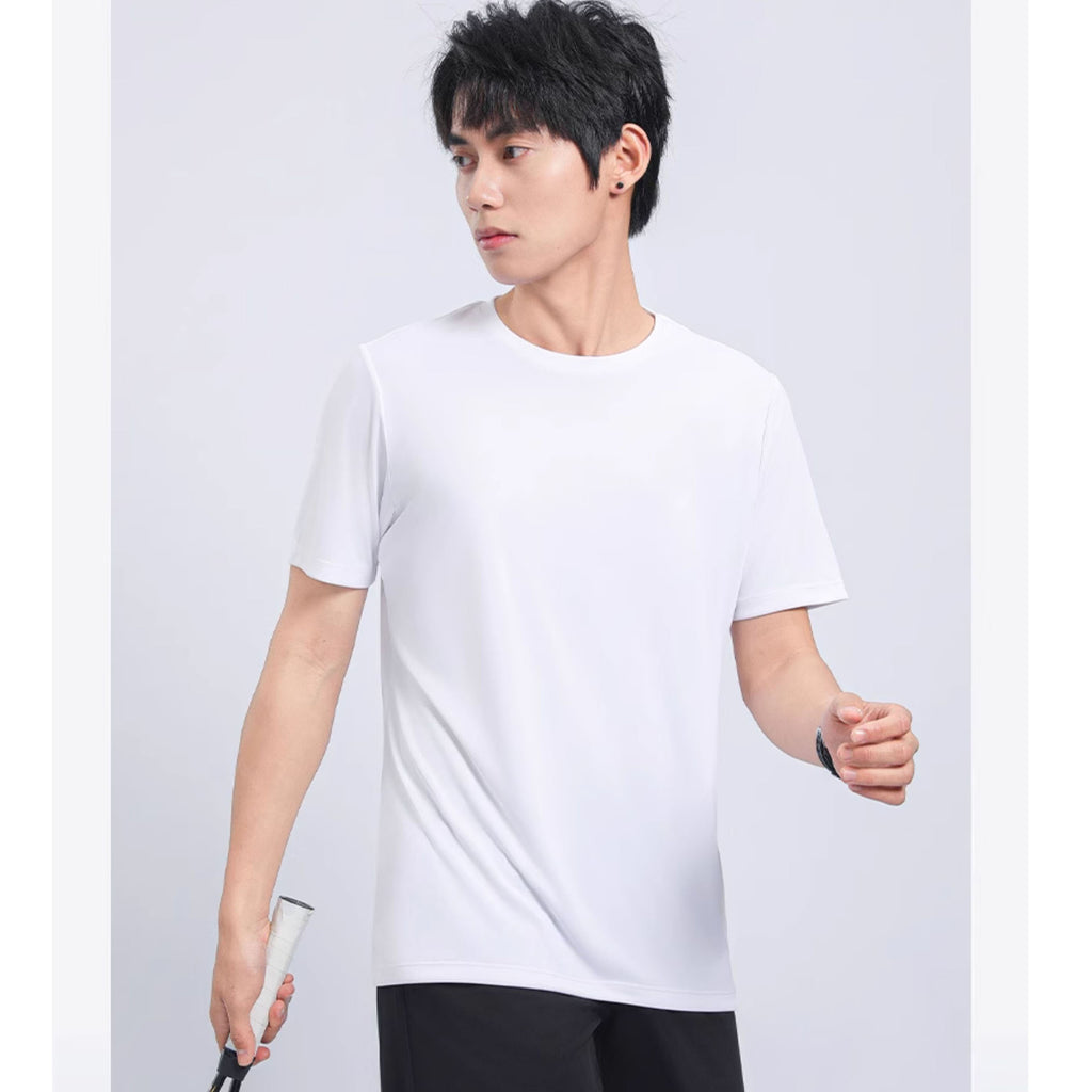 Men's Quick Dry Sports Set – Breathable Ice Silk T-Shirt & Shorts Running Training Outfit