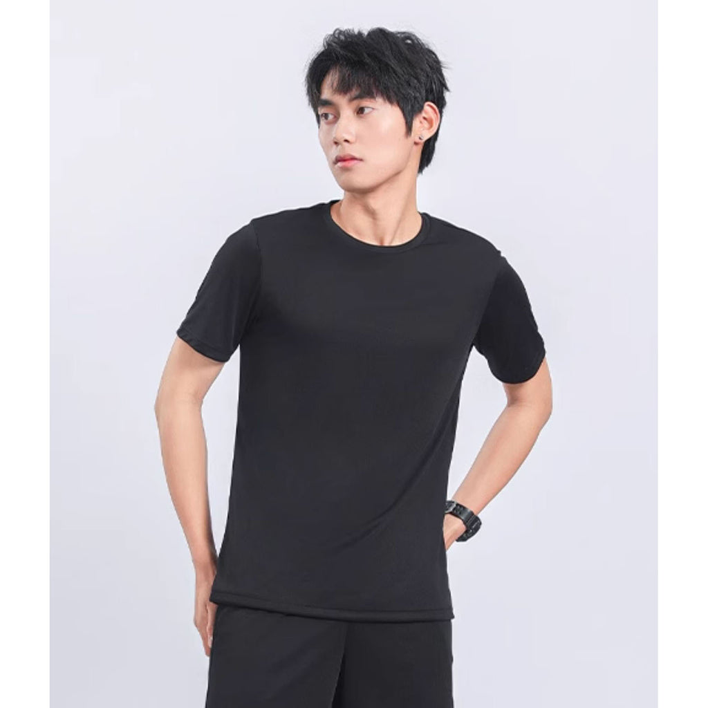 Men's Quick Dry Sports Set – Breathable Ice Silk T-Shirt & Shorts Running Training Outfit